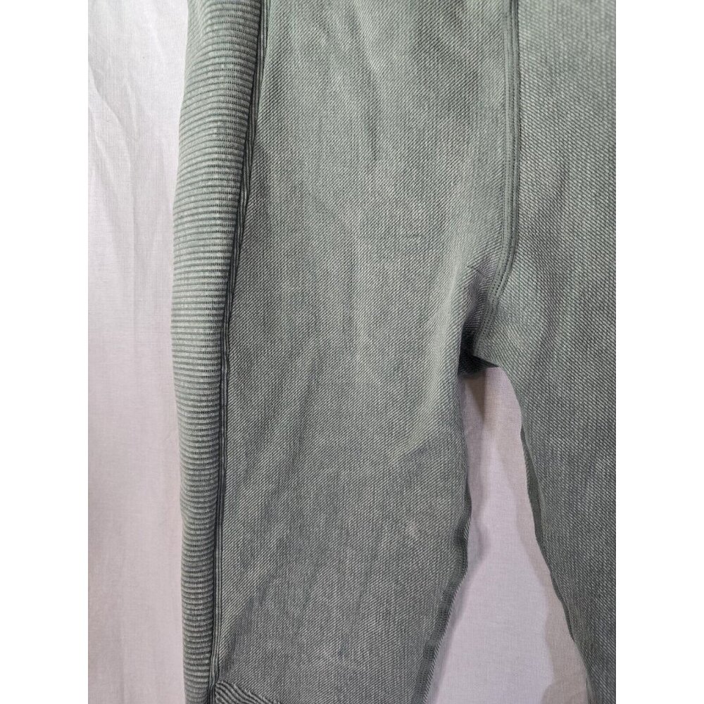 Women's Green Ribbed Pants - Picture 3 of 6